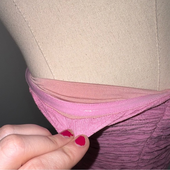 Urban Outfitters Women’s Small Pink UO Nadia Ruched Strapless Midi Bodycon Dress - Picture 4 of 9